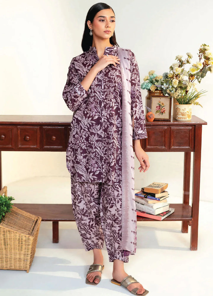 Rang e Bahar by Humdum Embroidered Lawn Suits Unstitched 3 Piece HD25RB D-07 - Summer Collection