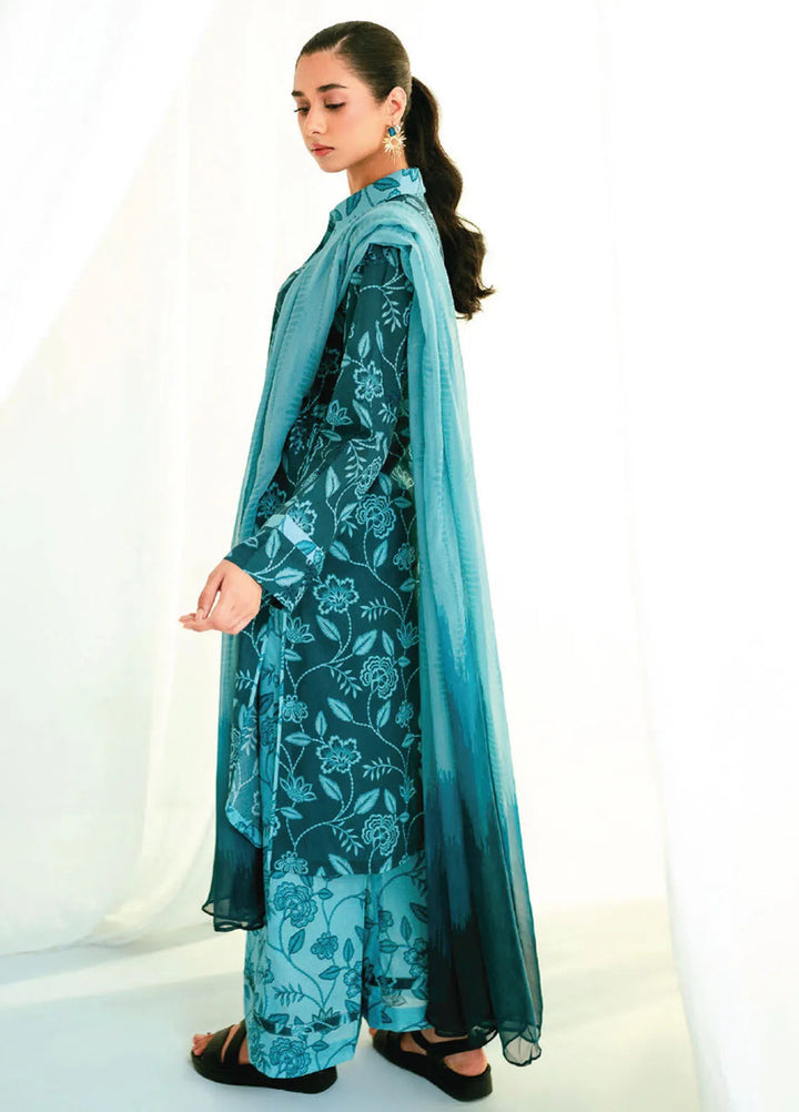 Rang e Bahar by Humdum Embroidered Lawn Suits Unstitched 3 Piece HD25RB D-10 - Summer Collection