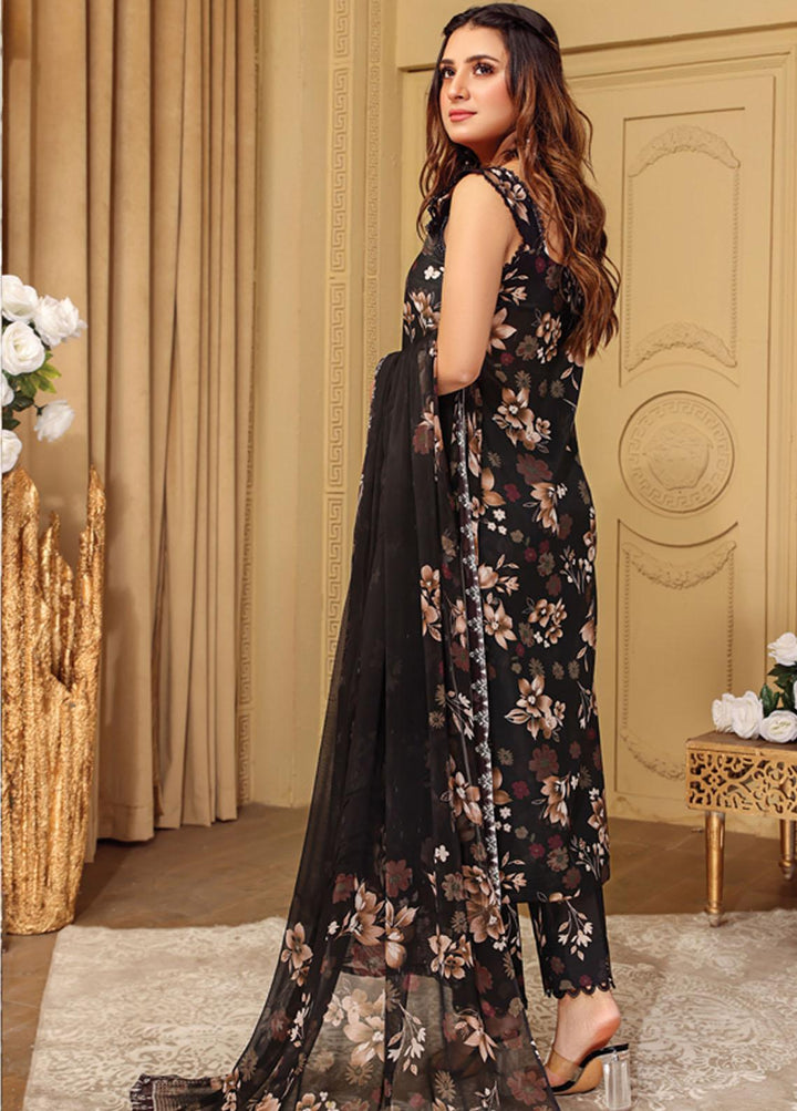 Rang-e-Bahar By Humdum Printed Lawn Suits Unstitched 3 Piece HD23RB 01 - Summer Collection