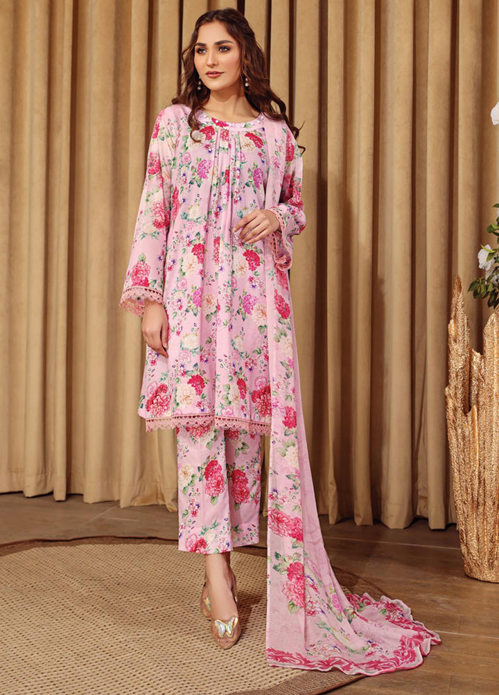Rang-e-Bahar By Humdum Printed Lawn Suits Unstitched 3 Piece HD23RB 10 - Summer Collection