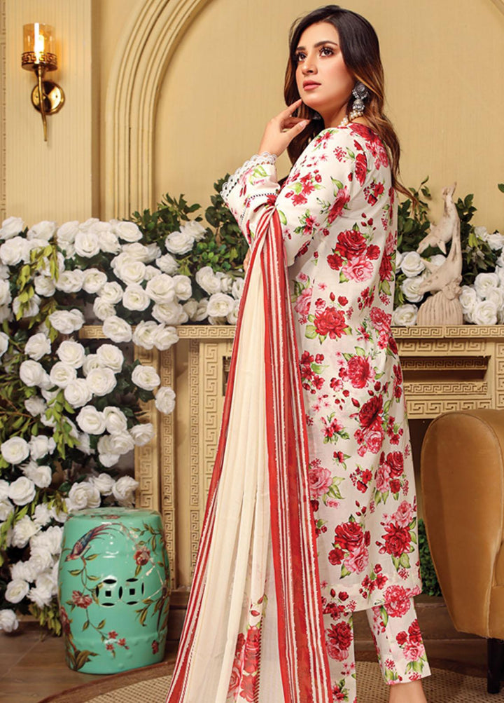 Rang-e-Bahar By Humdum Printed Lawn Suits Unstitched 3 Piece HD23RB 05 - Summer Collection