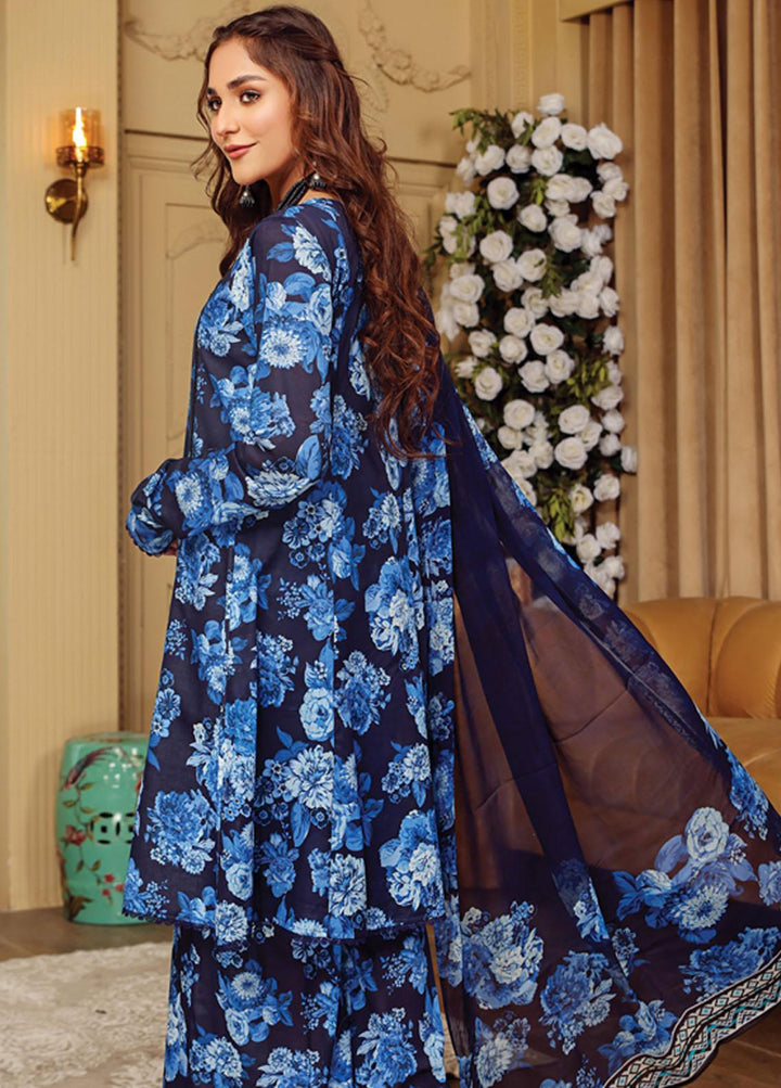 Rang-e-Bahar By Humdum Printed Lawn Suits Unstitched 3 Piece HD23RB 06 - Summer Collection