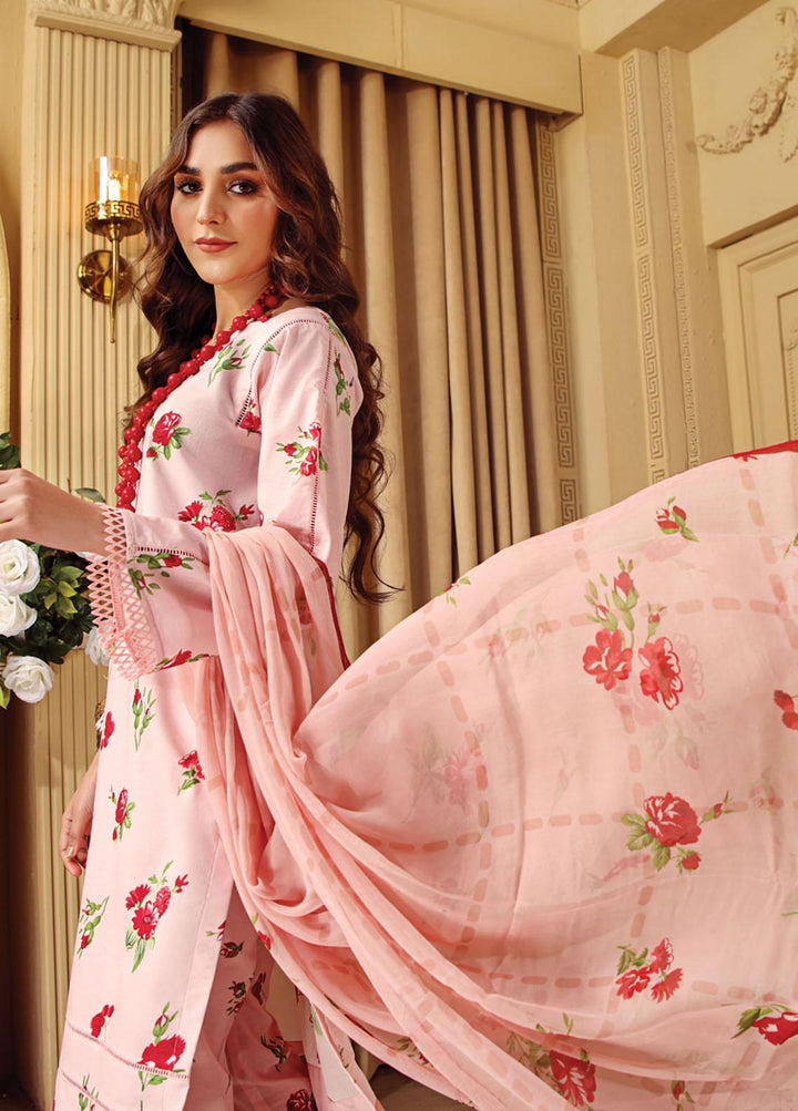 Rang-e-Bahar By Humdum Printed Lawn Suits Unstitched 3 Piece HD23RB 07 - Summer Collection