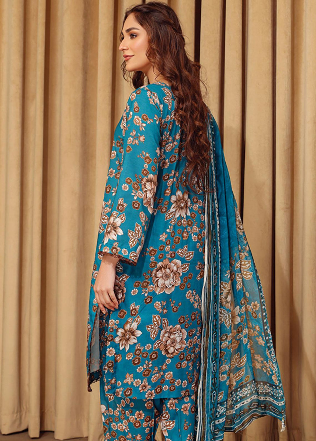 Rang-e-Bahar By Humdum Printed Lawn Suits Unstitched 3 Piece HD23RB 09 - Summer Collection