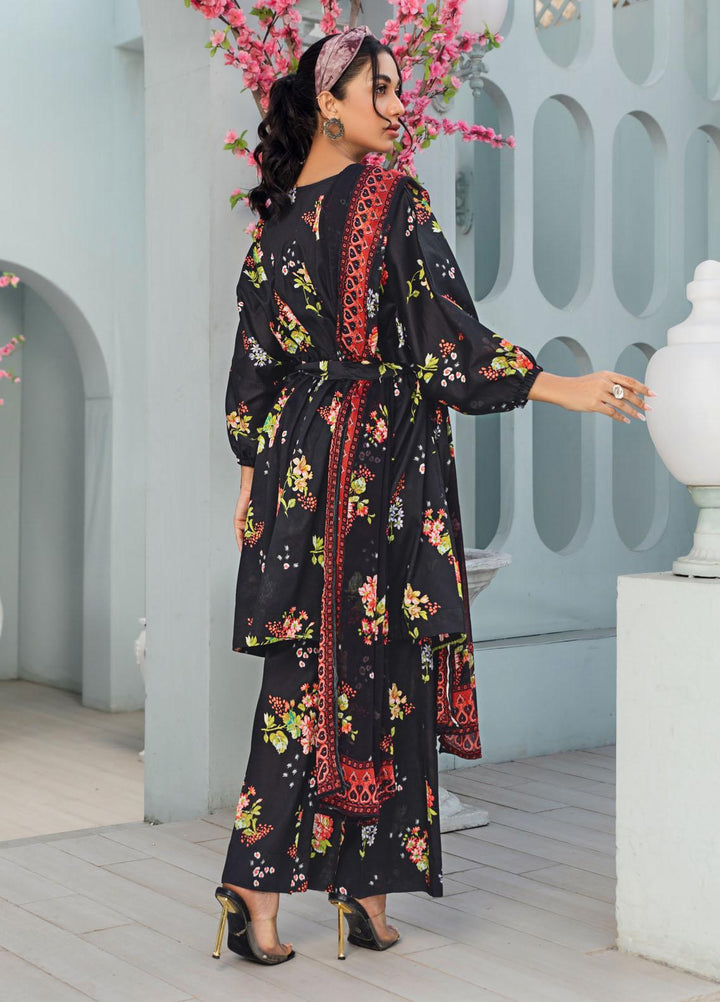 Rang-e-Bahar By Humdum Printed Lawn Suits Unstitched 3 Piece HD23RB-2 D-01 - Summer Collection