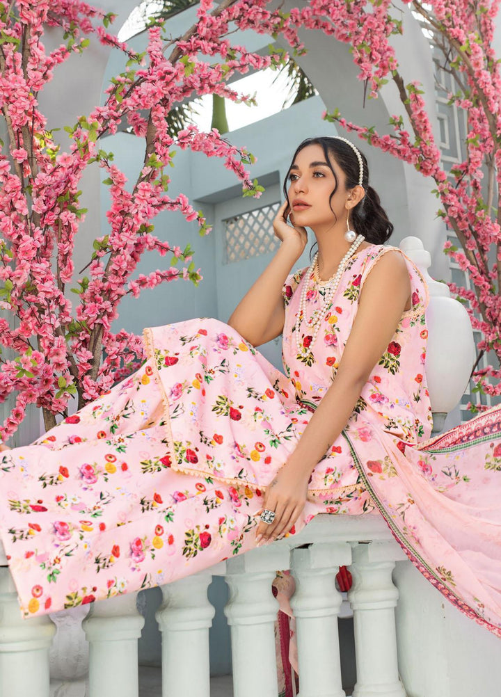 Rang-e-Bahar By Humdum Printed Lawn Suits Unstitched 3 Piece HD23RB-2 D-05 - Summer Collection