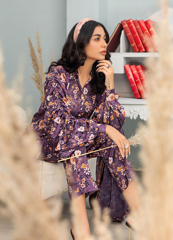 Rang-e-Bahar By Humdum Printed Lawn Suits Unstitched 3 Piece HD23RB-2 D-06 - Summer Collection