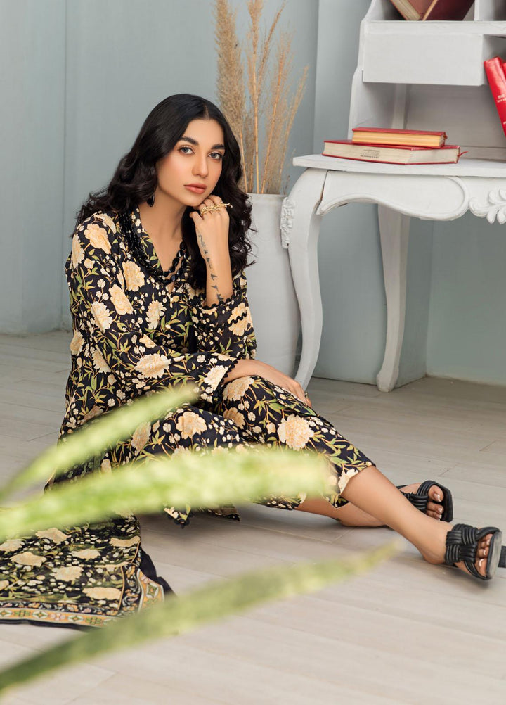 Rang-e-Bahar By Humdum Printed Lawn Suits Unstitched 3 Piece HD23RB-2 D-10 - Summer Collection