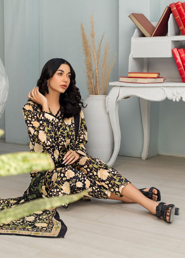 Rang-e-Bahar By Humdum Printed Lawn Suits Unstitched 3 Piece HD23RB-2 D-10 - Summer Collection