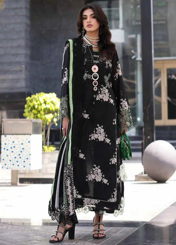 Rang-E-Bahar Embroidered Lawn Suit Unstitched 3 Piece CRZ24RB CRB4-10 - Spring Summer Collection