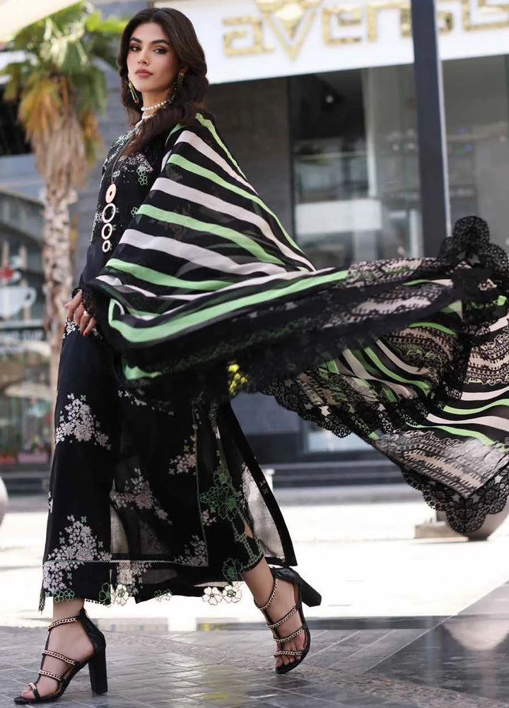 Rang-E-Bahar Embroidered Lawn Suit Unstitched 3 Piece CRZ24RB CRB4-10 - Spring Summer Collection