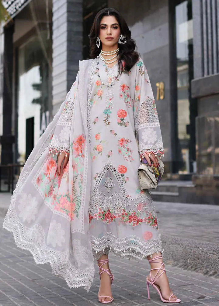 Rang-E-Bahar Embroidered Lawn Suit Unstitched 3 Piece CRZ24RB CRB4-11 - Spring Summer Collection