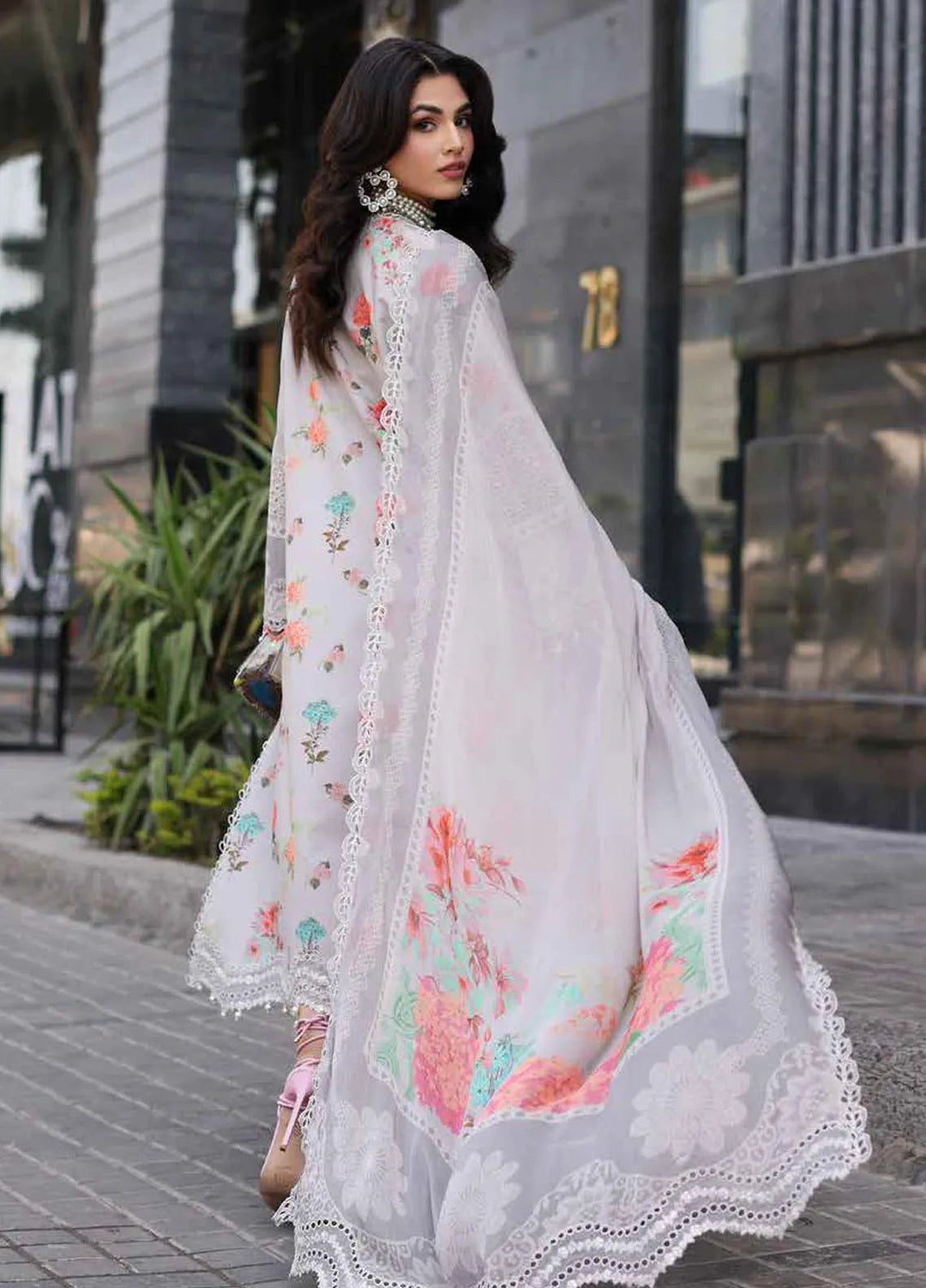 Rang-E-Bahar Embroidered Lawn Suit Unstitched 3 Piece CRZ24RB CRB4-11 - Spring Summer Collection