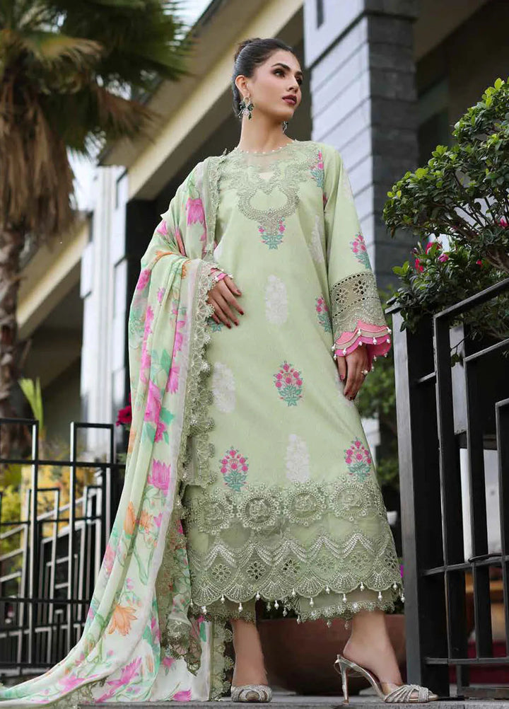 Rang-E-Bahar Embroidered Lawn Suit Unstitched 3 Piece CRZ24RB CRB4-12 - Spring Summer Collection