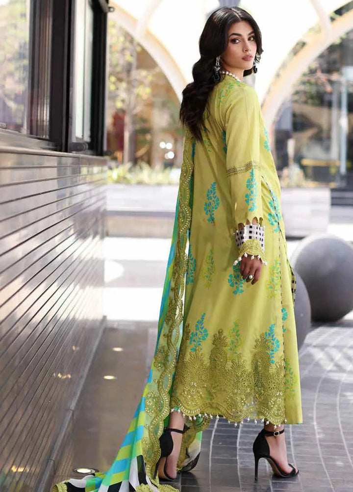 Rang-E-Bahar Embroidered Lawn Suit Unstitched 3 Piece CRZ24RB CRB4-16 - Spring Summer Collection