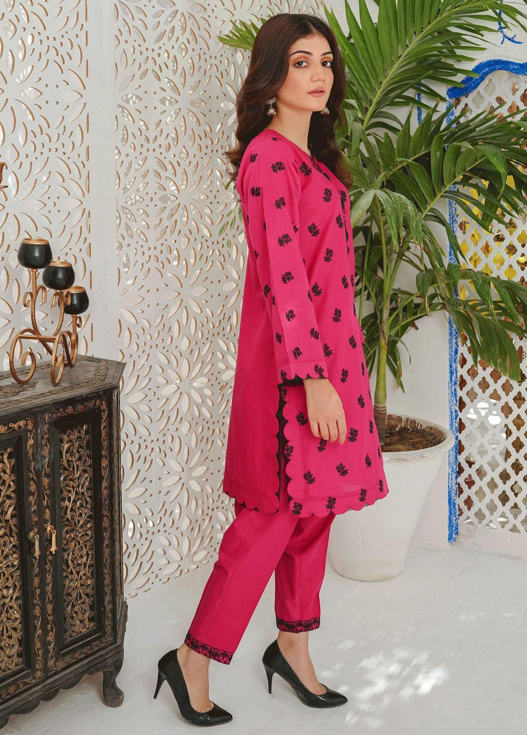 Modest Pret Embroidered Cotton 2 Piece Suit MD23RE Adina