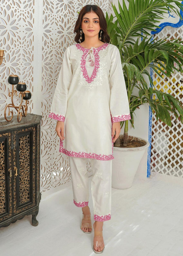 Modest Pret Embroidered Cotton 2 Piece Suit MD23RE Azara