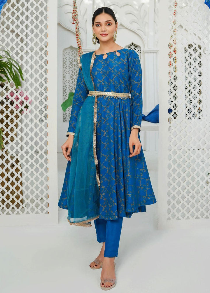 Modest Pret Embroidered Raw Silk 3 Piece Suit MD23RE Eshaal
