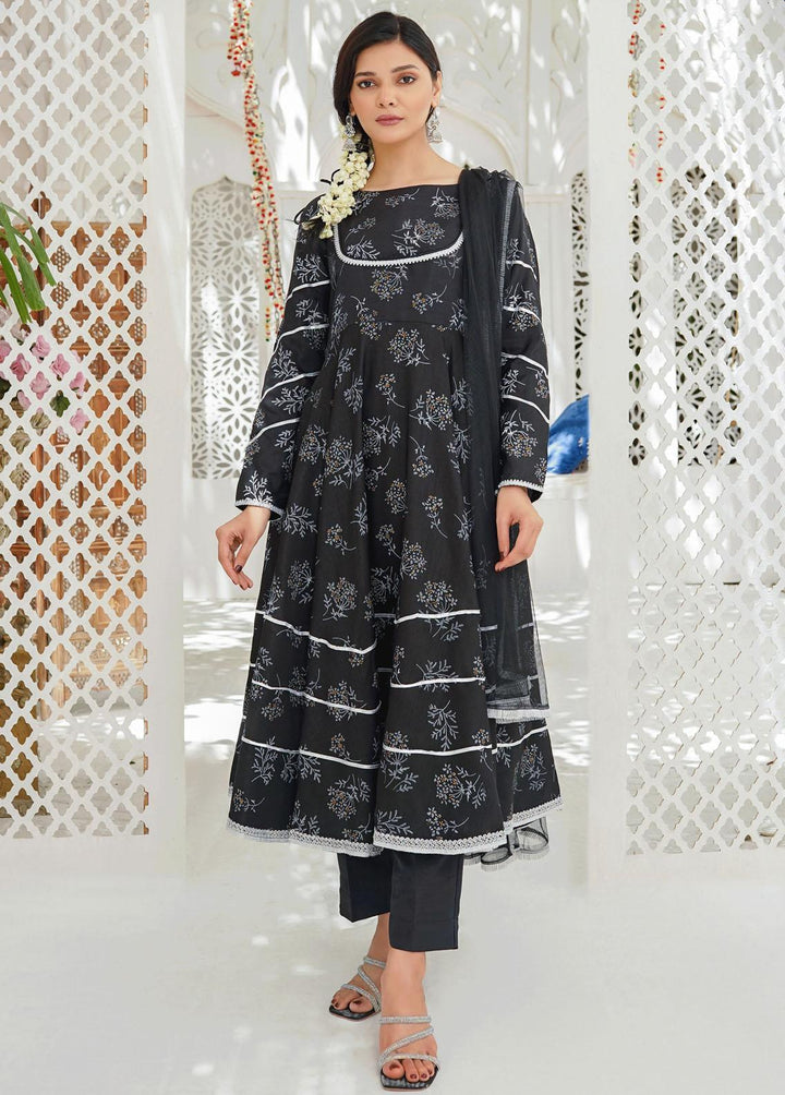 Modest Pret Embroidered Raw Silk 3 Piece Suit MD23RE Lila