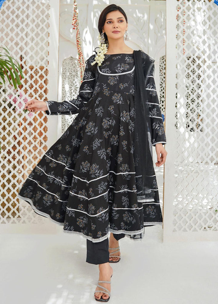 Modest Pret Embroidered Raw Silk 3 Piece Suit MD23RE Lila