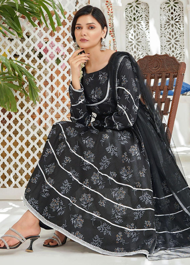 Modest Pret Embroidered Raw Silk 3 Piece Suit MD23RE Lila