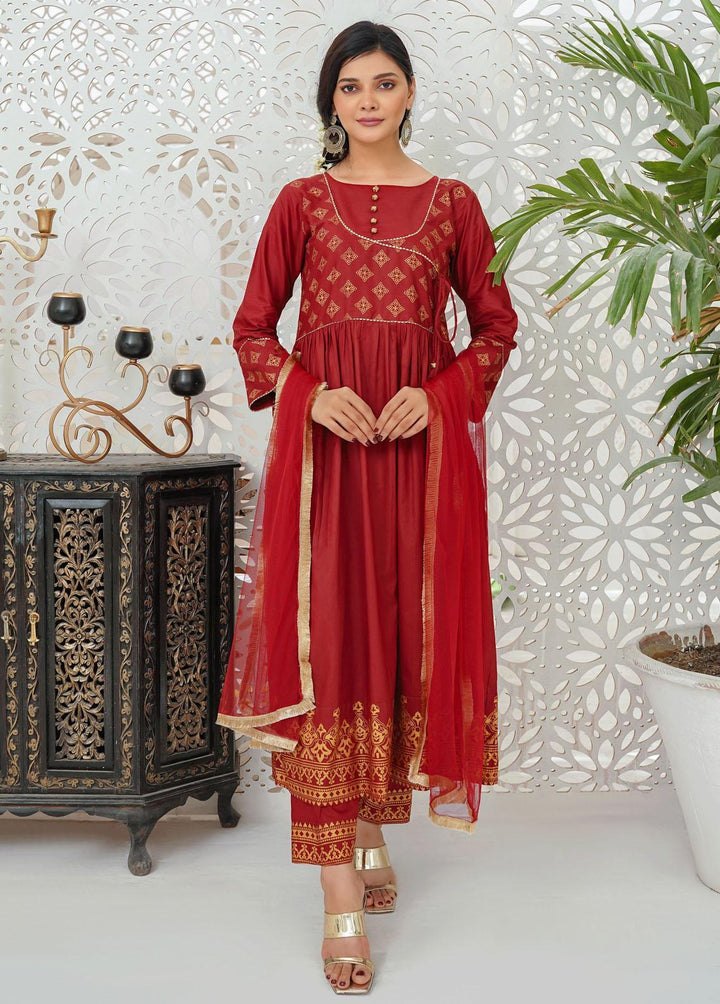 Modest Pret Embroidered Cotton 3 Piece Suit MD23RE Marsia