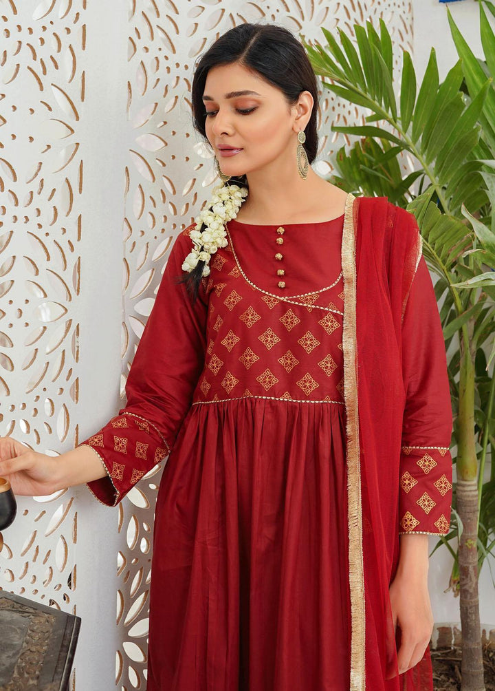 Modest Pret Embroidered Cotton 3 Piece Suit MD23RE Marsia