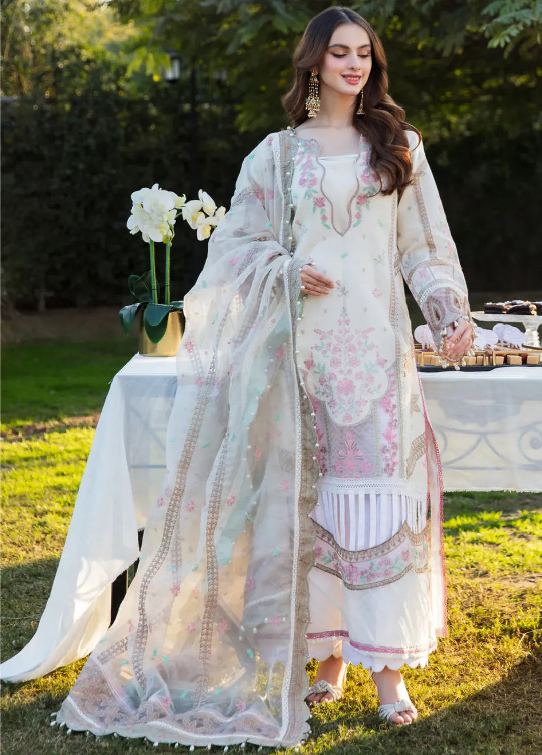 Rang e Eid by Zaib Un Nisa Pret Embroidered Karandi 3 Piece Suit Naira