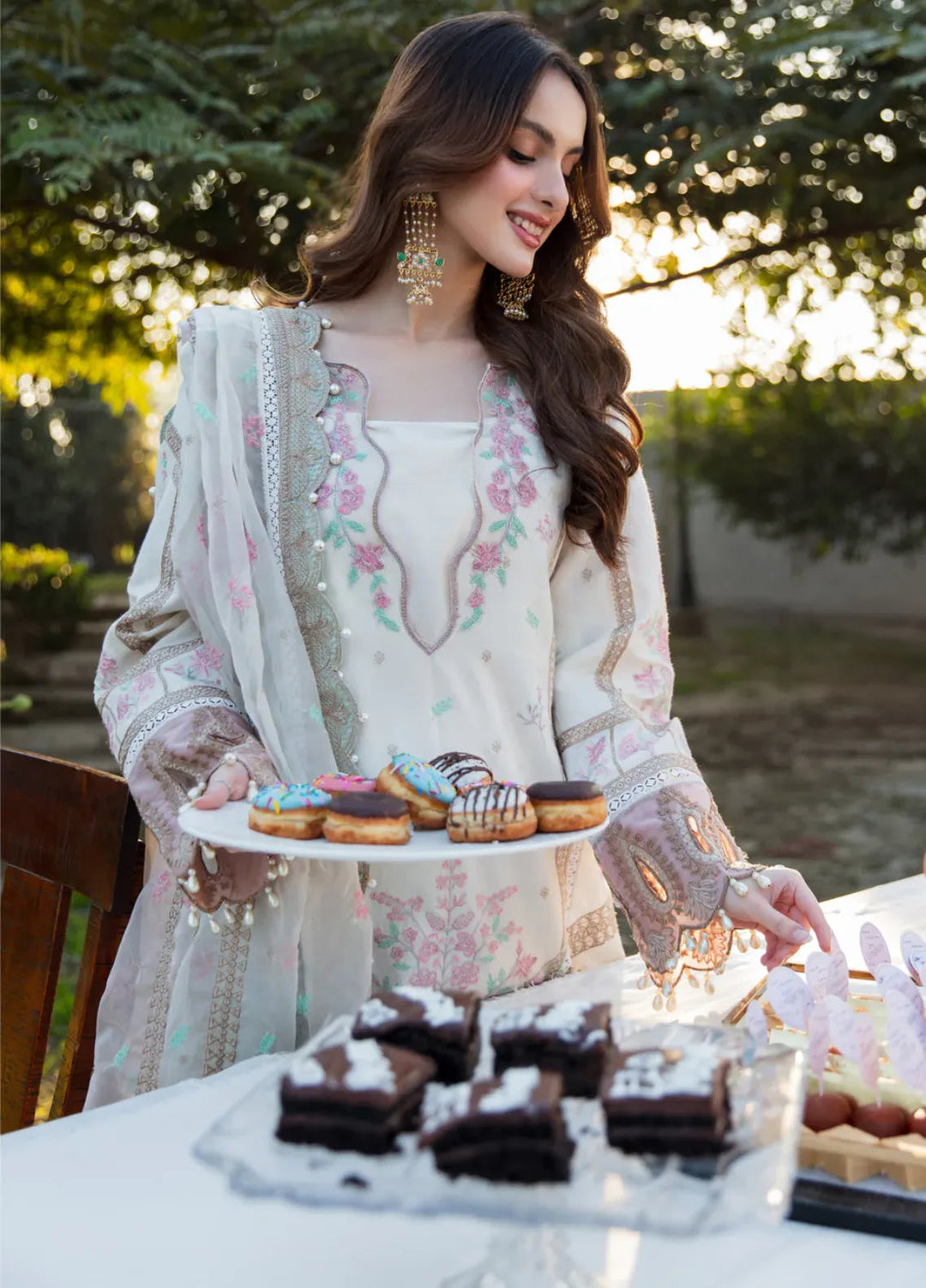 Rang e Eid by Zaib Un Nisa Pret Embroidered Karandi 3 Piece Suit Naira