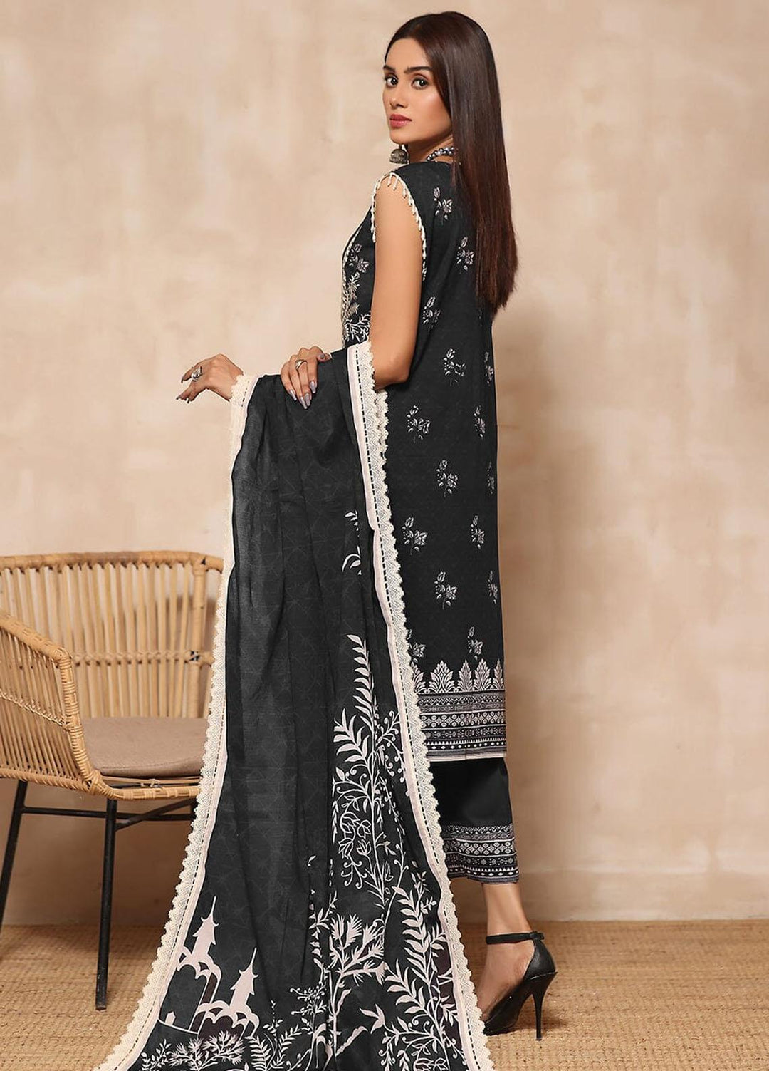 Rang-e-Hayah By Khas Embroidered Lawn Suits Unstitched 3 Piece KHS23RH KL-1926 - Summer Collection