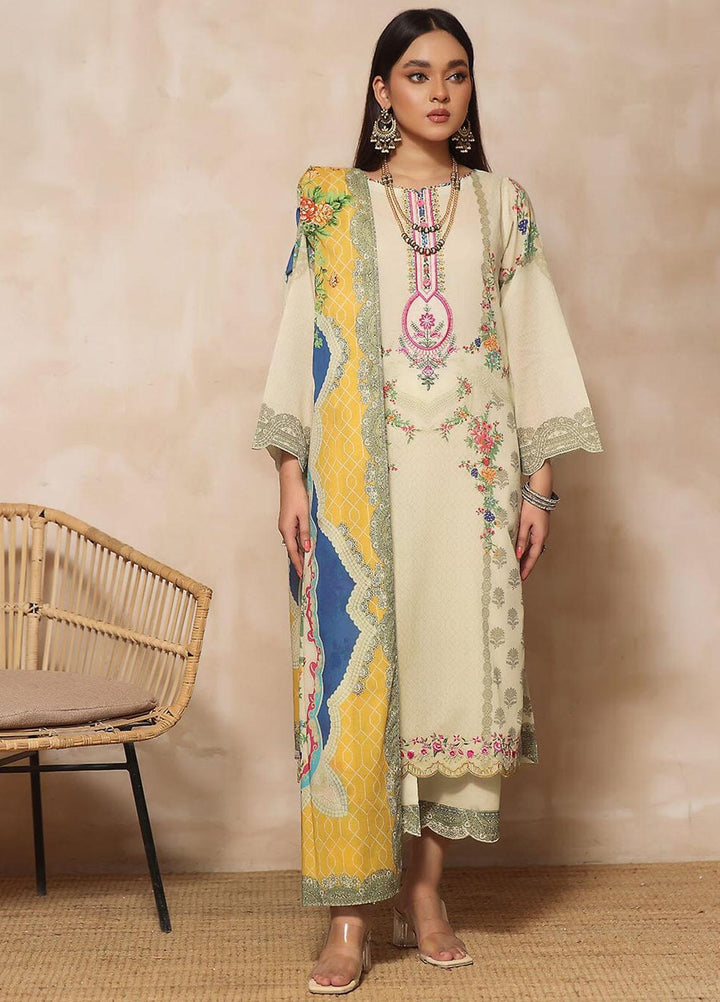 Rang-e-Hayah By Khas Embroidered Lawn Suits Unstitched 3 Piece KHS23RH KL-1932 - Summer Collection
