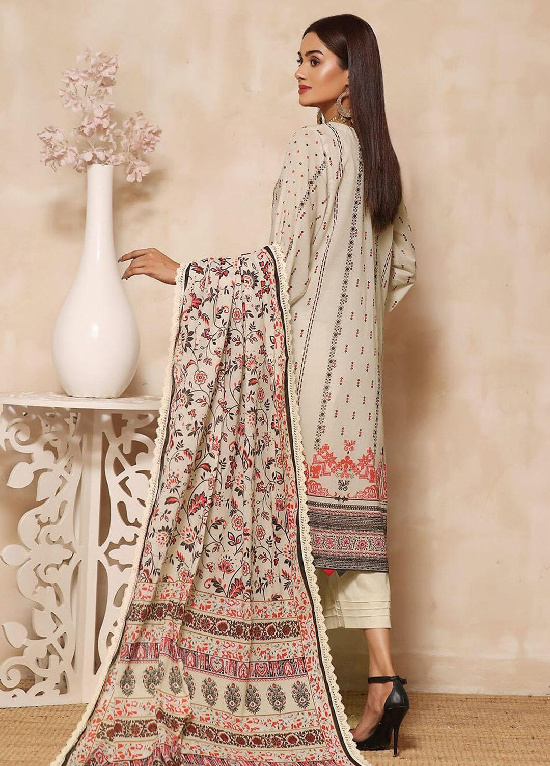 Rang-e-Hayah By Khas Embroidered Lawn Suits Unstitched 3 Piece KHS23RH KL-1934 - Summer Collection