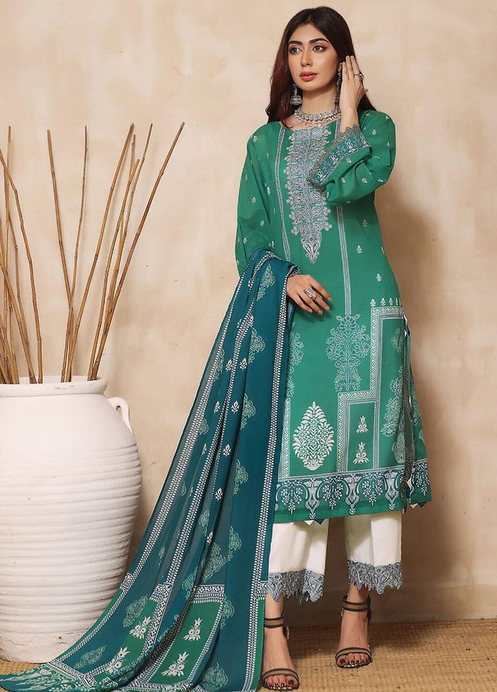 Rang-e-Hayah By Khas Embroidered Lawn Suits Unstitched 3 Piece KHS23RH KL-1935 - Summer Collection