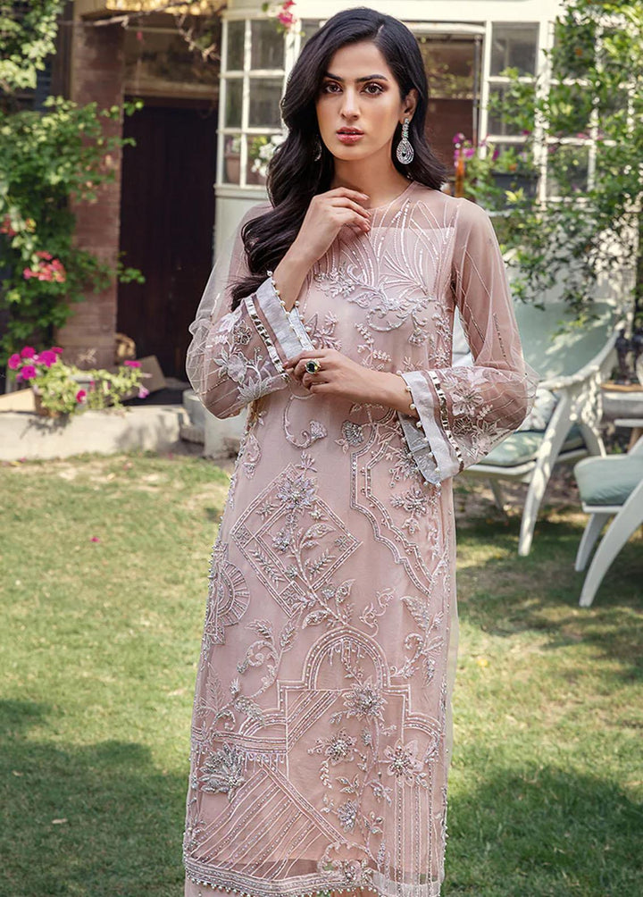Malook By Shazia Ovais Pret Embroidered Net 4 Piece Suit MLK23RH Ayla