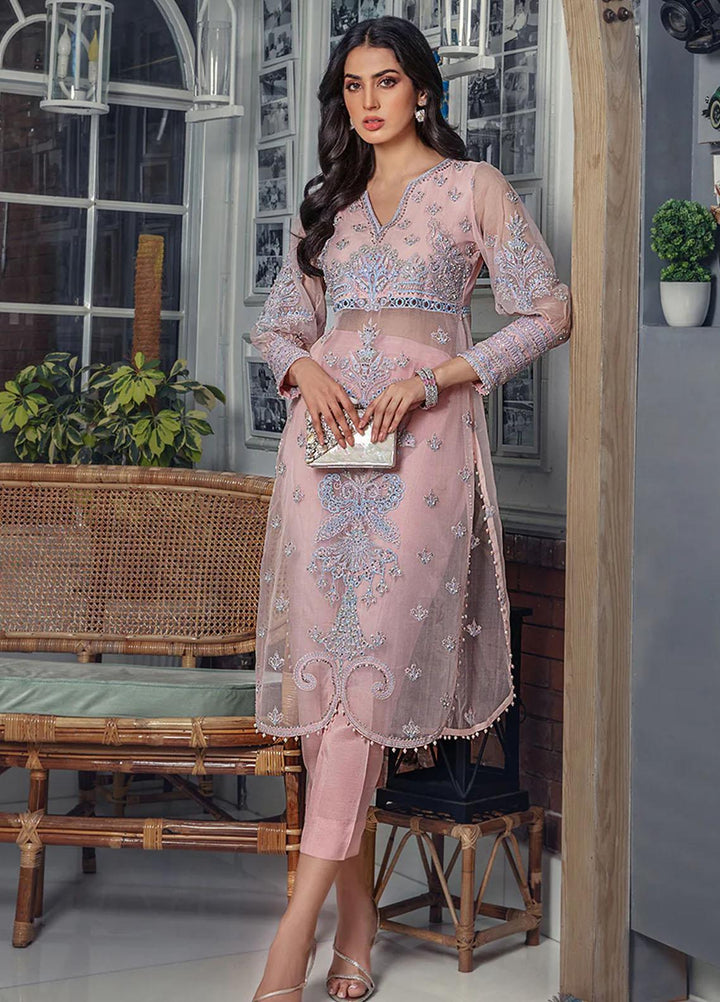 Malook By Shazia Ovais Pret Embroidered Organza 2 Piece Suit MLK23RH Leena