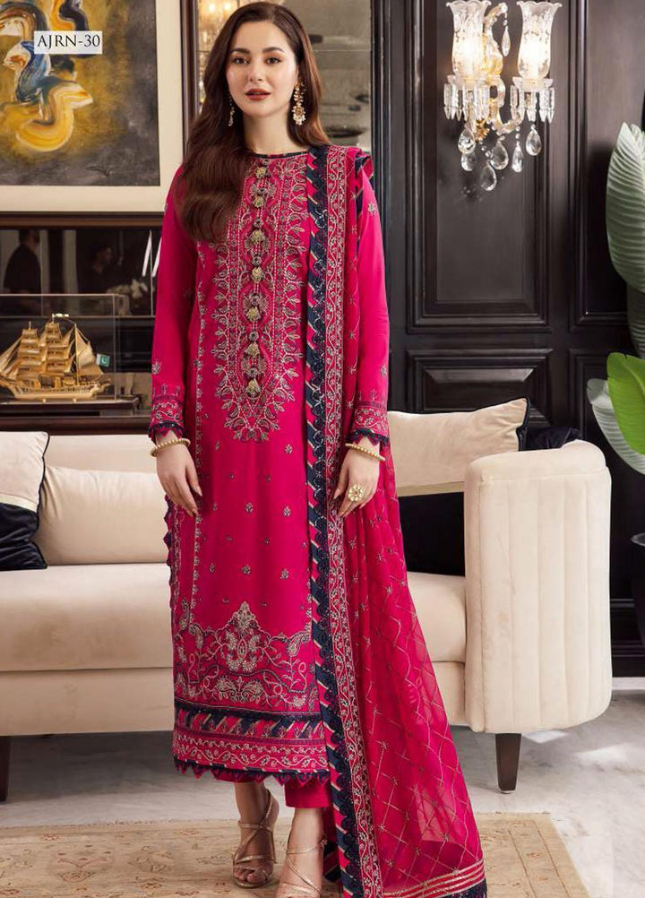 Rang-E-Noor By Asim Jofa Embroidered  Suits Unstitched 3 Piece AJ23RGN AJRN-30 - Festive Collection