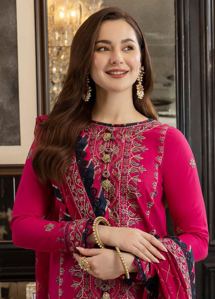 Rang-E-Noor By Asim Jofa Embroidered  Suits Unstitched 3 Piece AJ23RGN AJRN-30 - Festive Collection