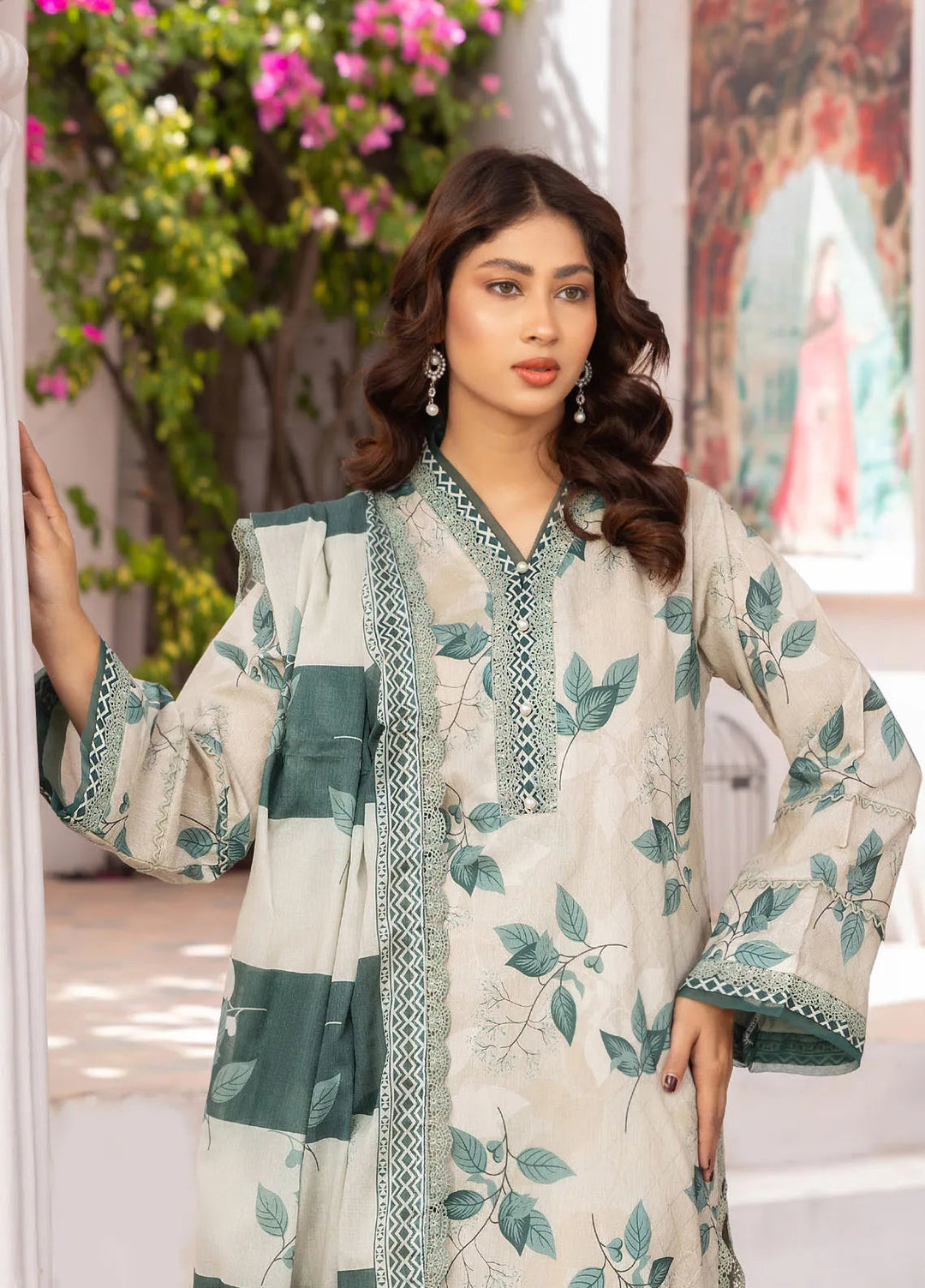 Rang E Noor By Humdum Printed Lawn Suit Unstitched 3 Piece HD24R D-05 - Summer Collection
