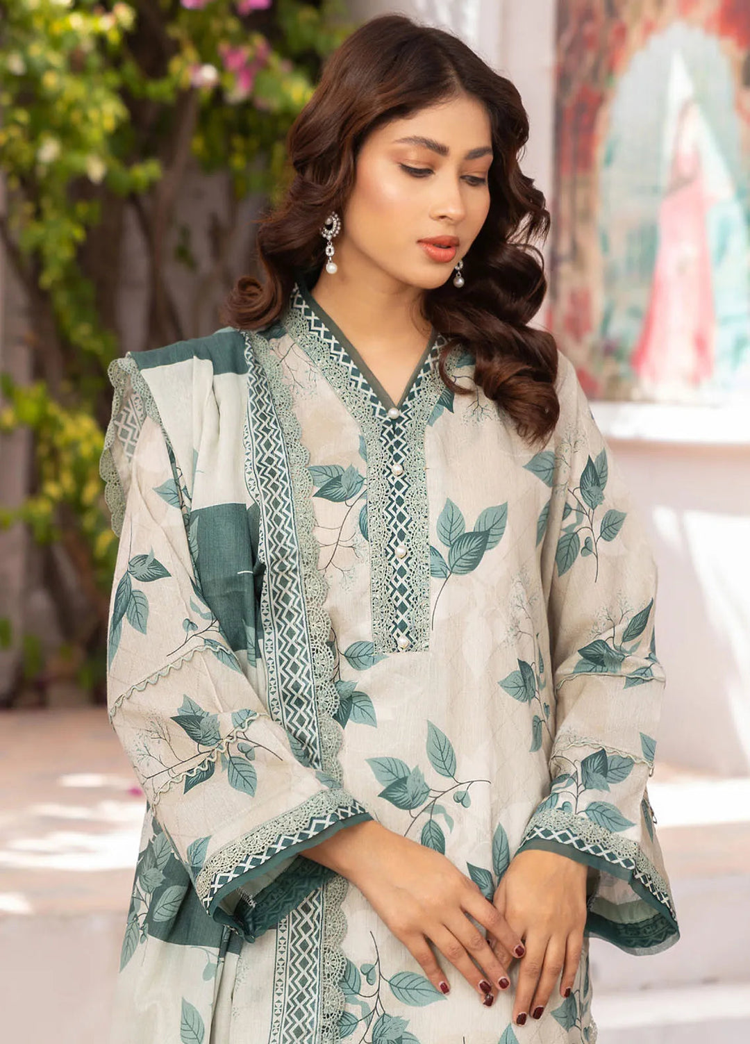 Rang E Noor By Humdum Printed Lawn Suit Unstitched 3 Piece HD24R D-05 - Summer Collection