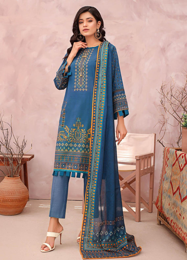 Rang-e-Noor By Humdum Embroidered Lawn Suits Unstitched 3 Piece HD23RN 01 - Summer Collection