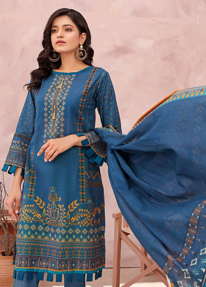 Rang-e-Noor By Humdum Embroidered Lawn Suits Unstitched 3 Piece HD23RN 01 - Summer Collection