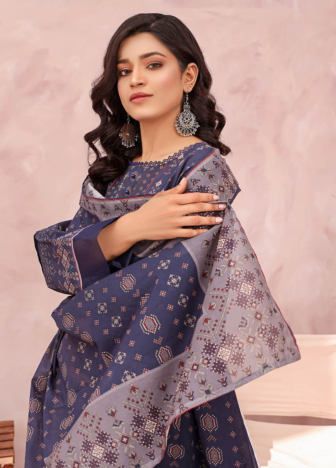 Rang-e-Noor By Humdum Embroidered Lawn Suits Unstitched 3 Piece HD23RN 02 - Summer Collection