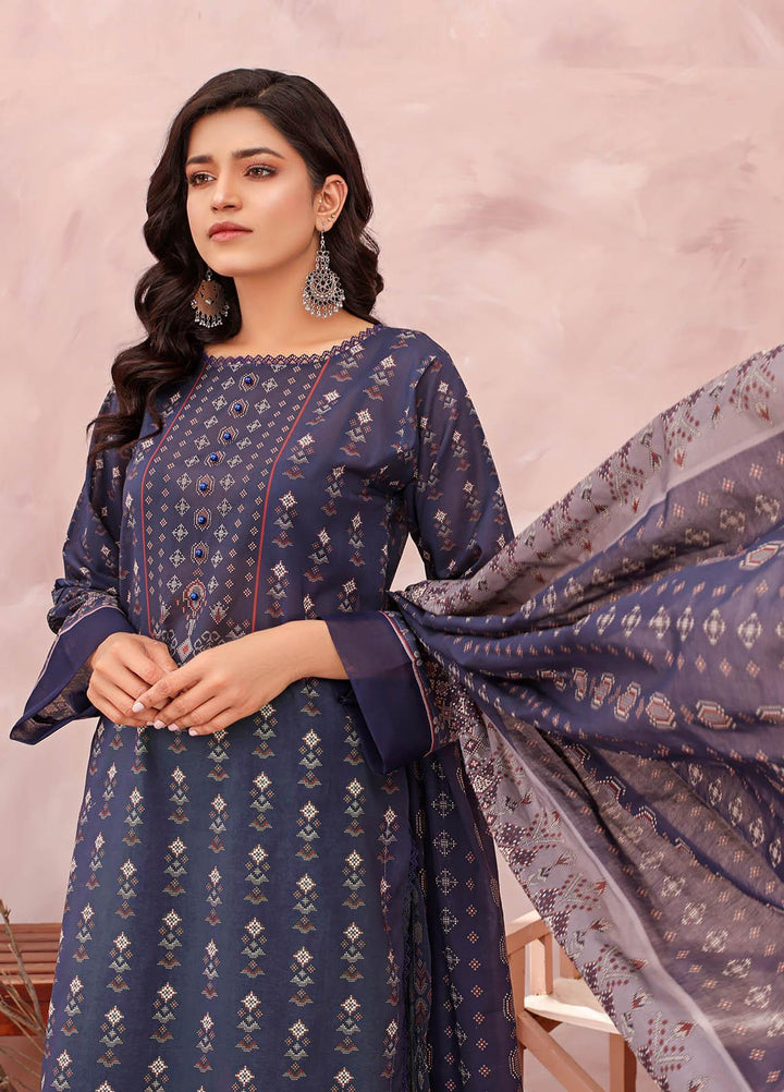 Rang-e-Noor By Humdum Embroidered Lawn Suits Unstitched 3 Piece HD23RN 02 - Summer Collection