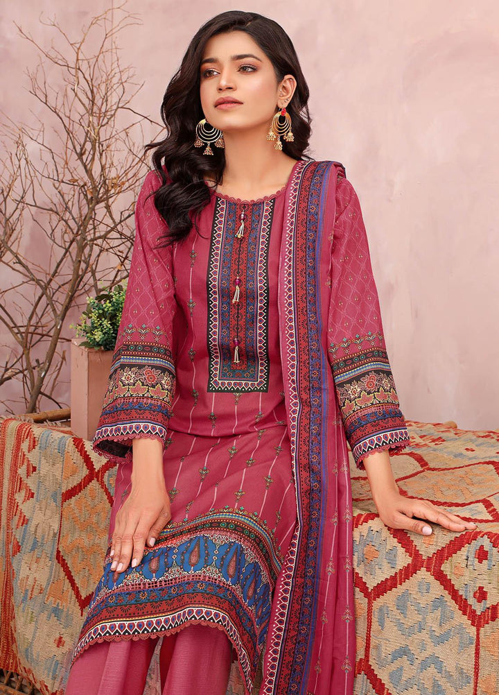 Rang-e-Noor By Humdum Embroidered Lawn Suits Unstitched 3 Piece HD23RN 04 - Summer Collection
