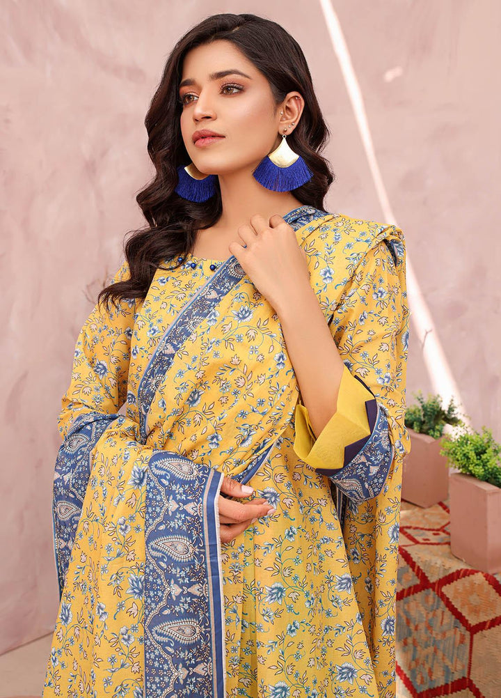 Rang-e-Noor By Humdum Embroidered Lawn Suits Unstitched 3 Piece HD23RN 05 - Summer Collection