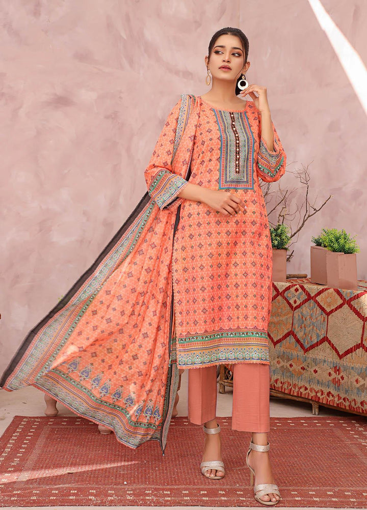 Rang-e-Noor By Humdum Embroidered Lawn Suits Unstitched 3 Piece HD23RN 06 - Summer Collection
