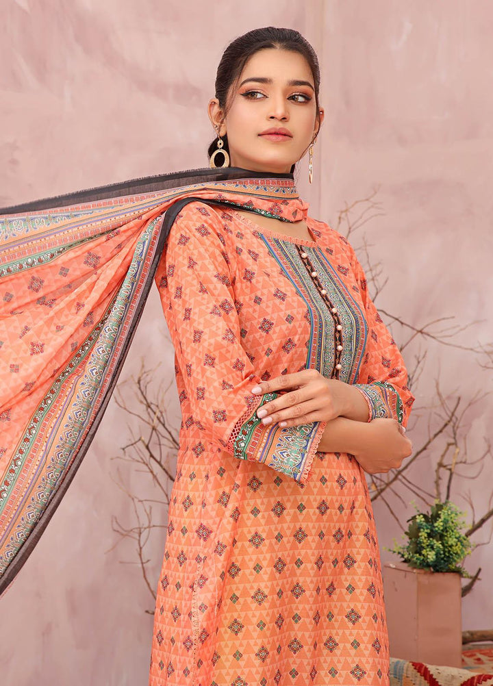Rang-e-Noor By Humdum Embroidered Lawn Suits Unstitched 3 Piece HD23RN 06 - Summer Collection