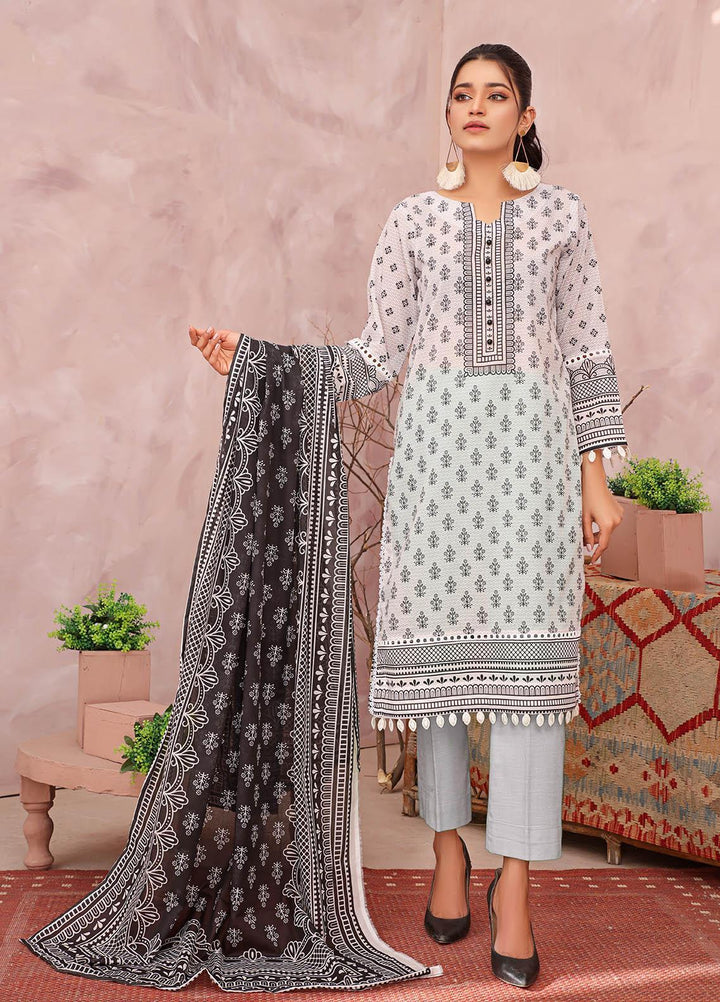 Rang-e-Noor By Humdum Embroidered Lawn Suits Unstitched 3 Piece HD23RN 07 - Summer Collection