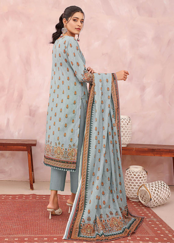 Rang-e-Noor By Humdum Embroidered Lawn Suits Unstitched 3 Piece HD23RN 08 - Summer Collection