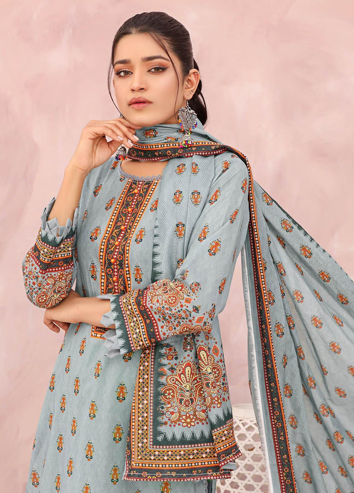 Rang-e-Noor By Humdum Embroidered Lawn Suits Unstitched 3 Piece HD23RN 08 - Summer Collection